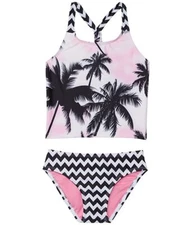 Appaman 294889 Kids Chevron Print Emily Tankini Set Swimwear Size 6