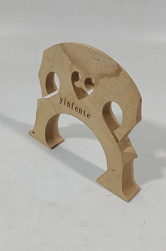 Puente violonchelo Yinfente 4/4 madera de arce reparación repuestos de violonchelo Foto 3 de 4