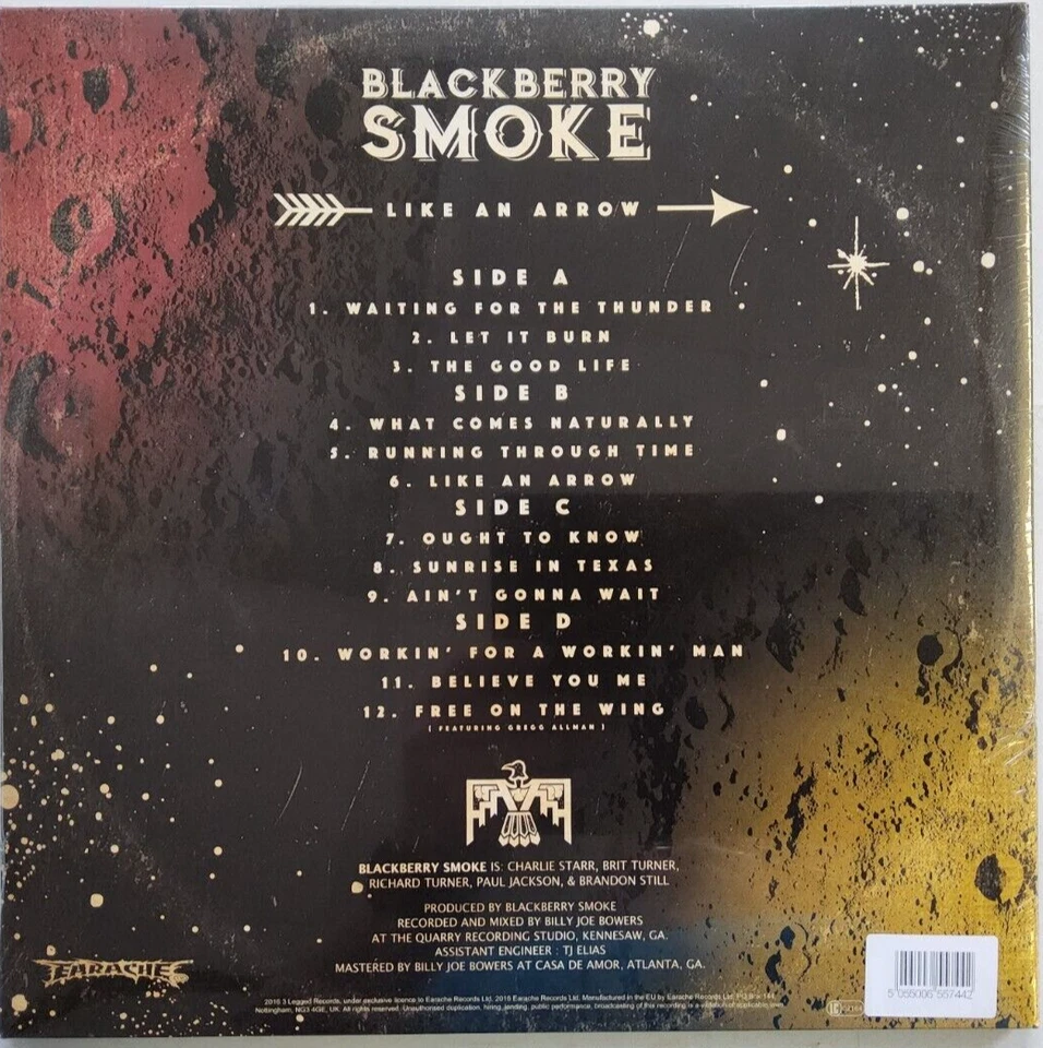 Blackberry Smoke Like an Arrow 2 x LP Album vinyl record NEW 2016 Southern rock Foto 2 de 4