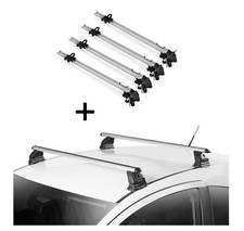 4x Fahrradtr&auml;ger Bike Pro+Dachtr&auml;ger EVO ALU f&uuml;r f&uuml;r Mercedes CLS (C218) 4T&uuml;r 10