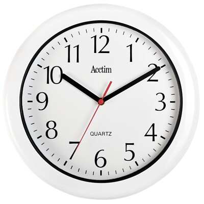 Acctim Oceana Outdoor Wanduhr wasser- & wetterfest Quarz weiß 30 cm