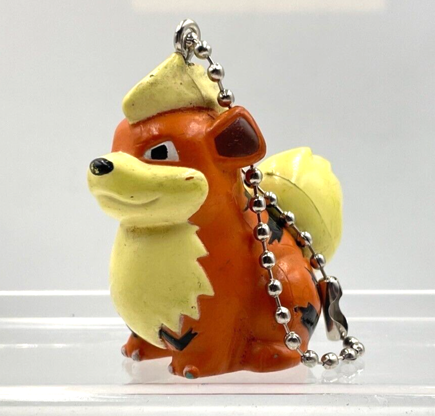 SMONKEY キーホルダー Hitoshi Okamoto 2014 Nintendo Pokemon Pocket Monster Growlithe Keychain Figure Toy