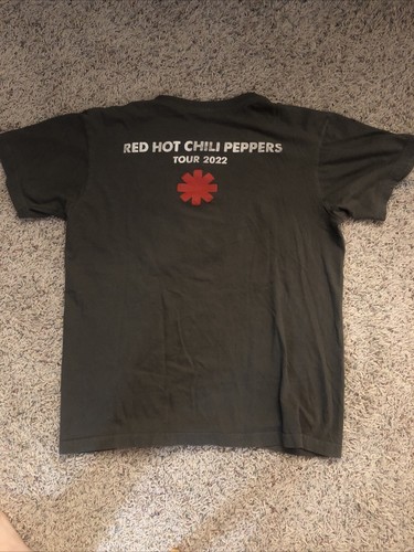 Camiseta Red Hot Chili Peppers 2022 Tour Gris Adulto Pequeña Manga Corta - Imagen 3 de 4