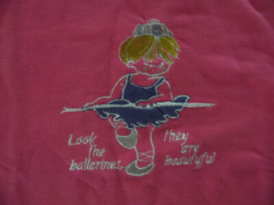 Vintage Mädchen Kinder Sweatshirt pink dopodopo 80er Jahre