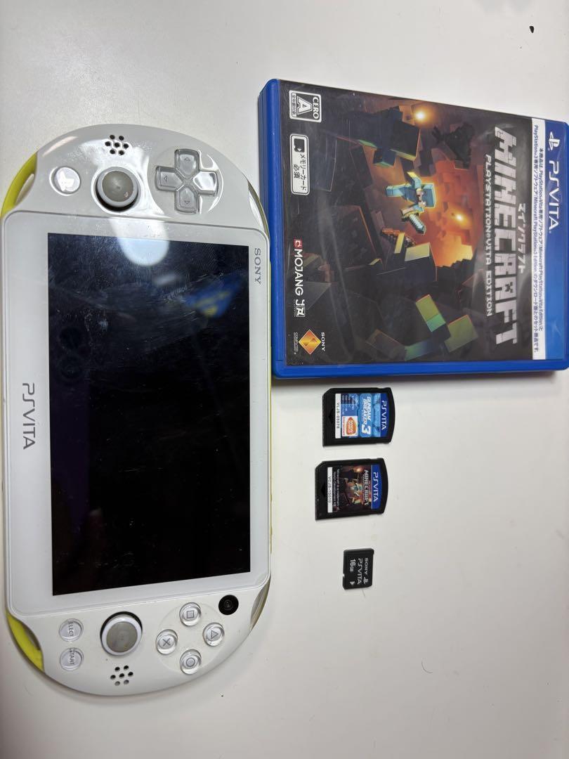 ps VITA　ソニー Sony Playstation Vita Lime Green White Wi-Fi Model PCH