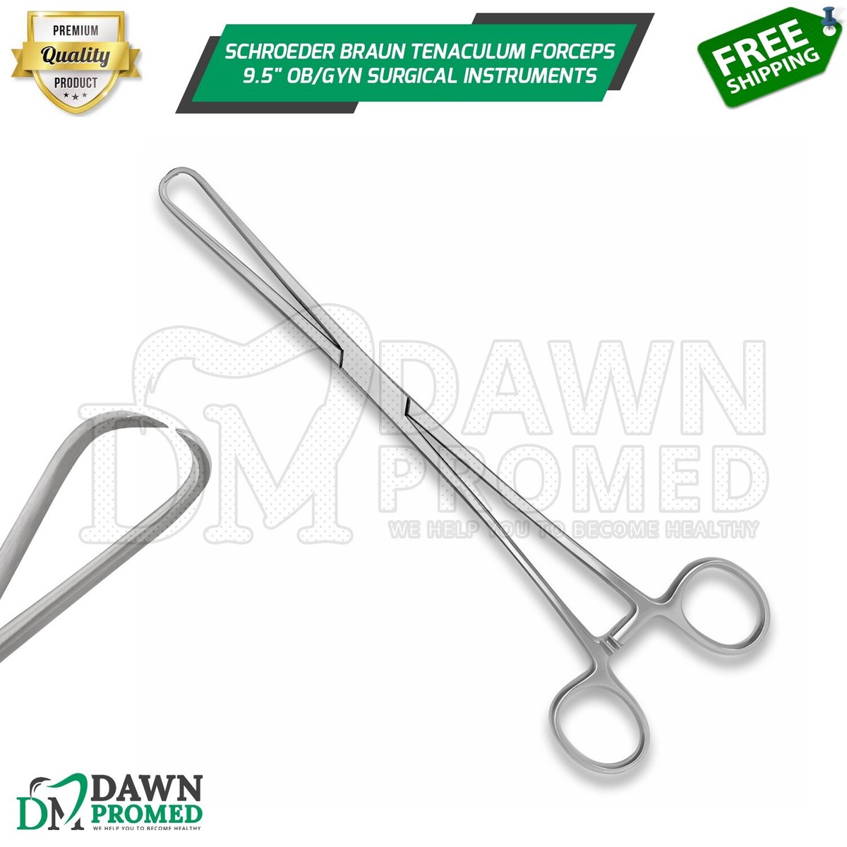 Surgical Forceps 2 Schroeder Braun Tenaculum Uterine Forceps – OB/GYN ...