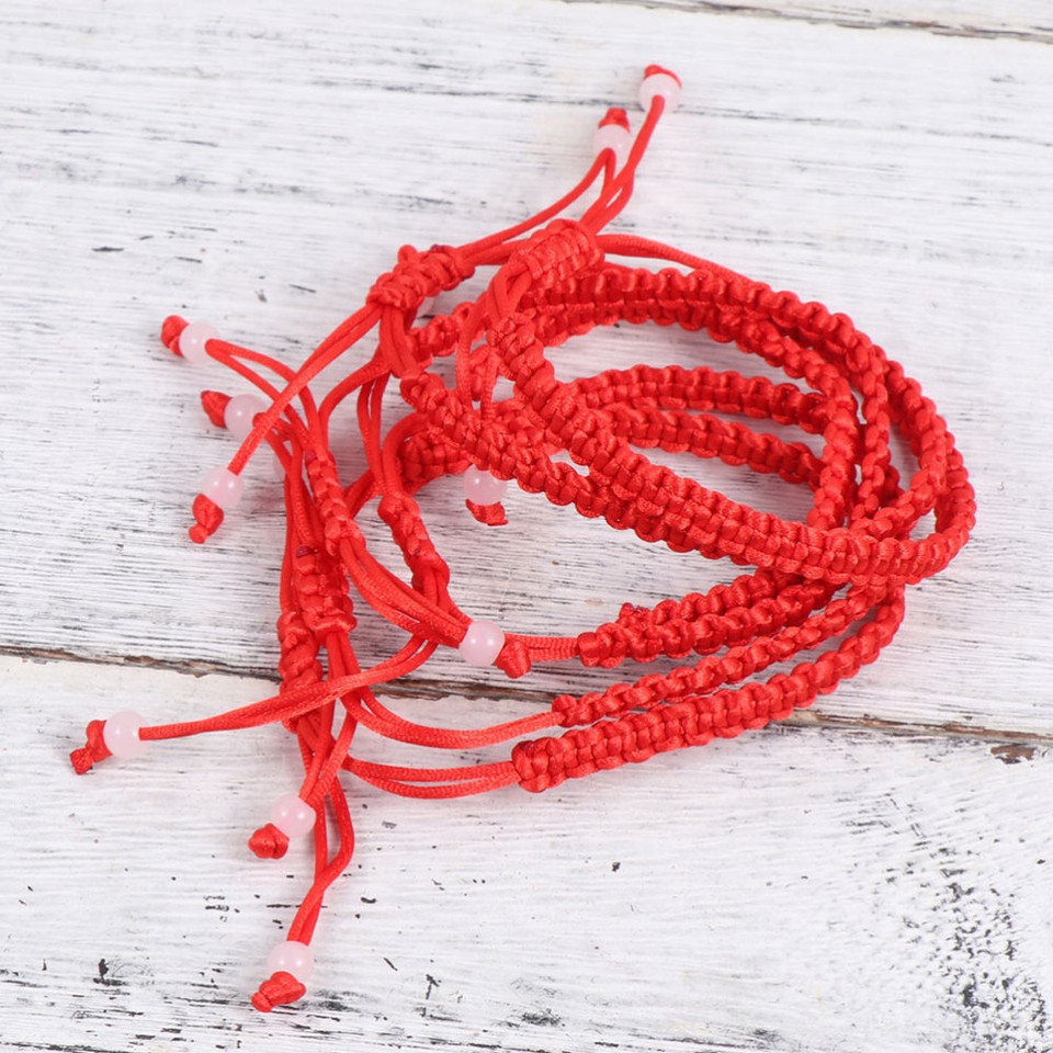 10 Pcs Red Cord Bracelet Girls Friendship Bracelets Couple Man eBay