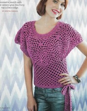 RUBY SWEATER 4 SIZES WOMEN'S CROCHET PATTERN INSTRUCTIONS