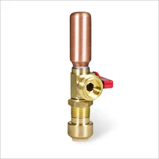 1/4 Turn Washing Machine Push-Fit Valve with Hammer Arrestor, Standard 1/2" Fit