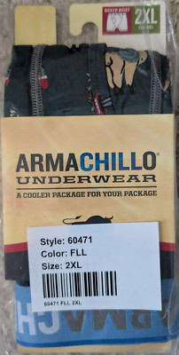 Duluth Trading Armachillo Bullpen Boxer Brief Mens Sz 2XL (44-46) Christmas Lama