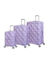 IT Luggage Quilt Lux Hard Case Expandable Medium 70.5cm 8 Wheel Suitcase Lilac