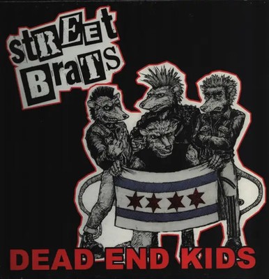 LP Street Brats Dead End Kids GREY SPLATTERED VINYL NEAR MINT Charged Record