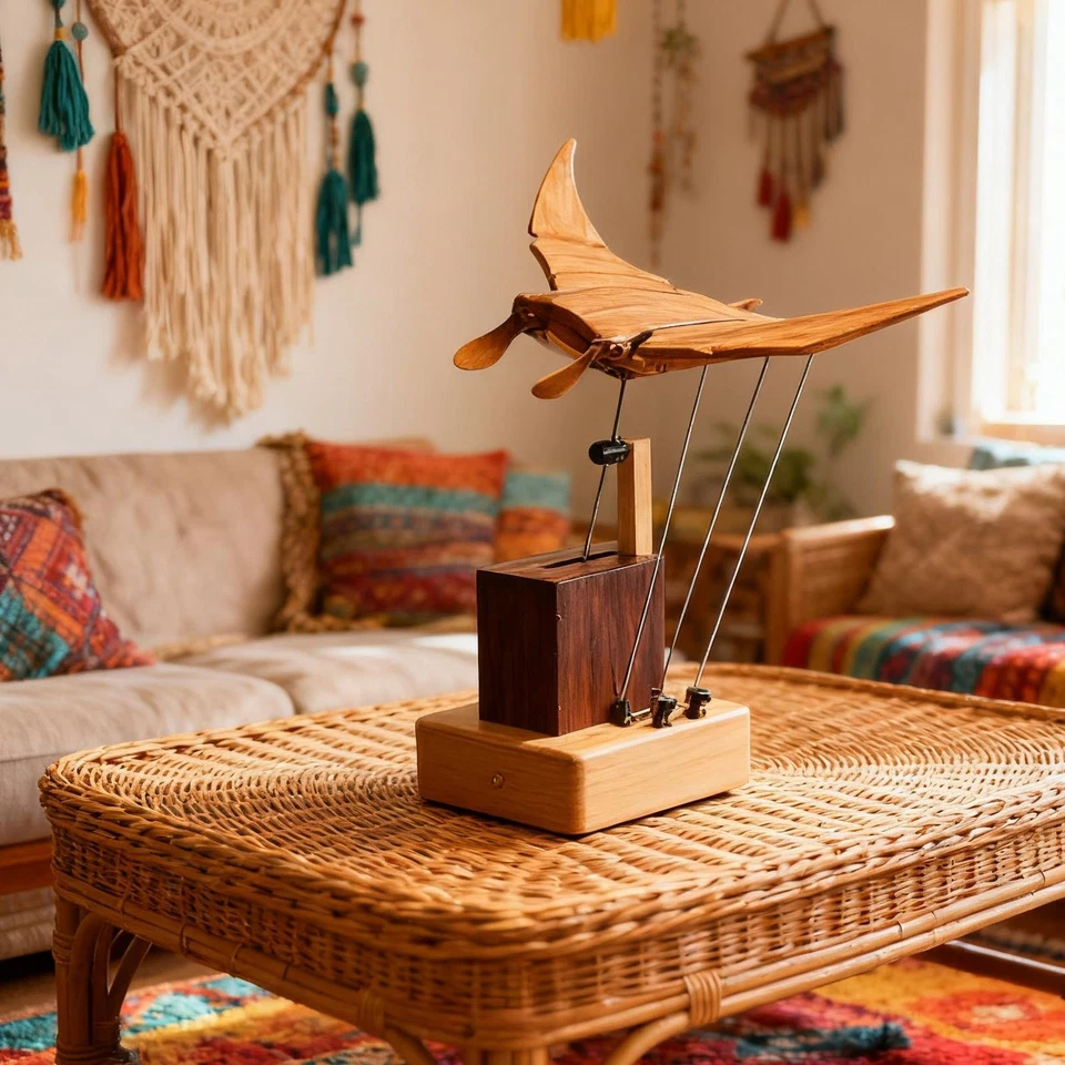 Деревянный автомат Manta Ray ручной работы сделай сам набор для рукоделия для взрослых уникальный настольный декор - Изображение 3 из 4