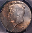 1968 D Kennedy Half Dollar PCGS MS65, Dual toned, FREE SHIPPING