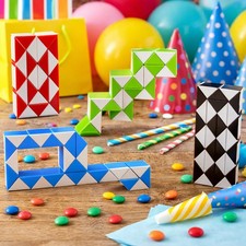 2 x Snake Magic 3D Cube Game Puzzle Toy Party Travel Child Gift Party Loot Bag