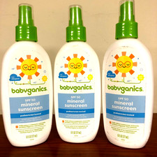 (3) Babyganics Mineral-Based Baby Sunscreen Pump Spray, SPF 50 6 fl oz 04/2026+ 2.17 per gallon