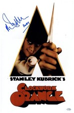 Clockwork Orange Malcolm McDowell Autograph Autographed 12x18 Poster Photo