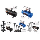 VEVOR 12V Air Compressor with 1.6/0.8 Gal/6/3L Tank Onboard 150psi Train Horn