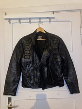 Hein Gericke Lederjacke Schwarz Motorradjacke Größe 48 Vintage Bikerjacke
