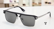 BMW BW0068-H 01D Shiny Black Smoke Polarized 58 mm Navigator Men's Sunglasses