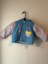 Vintage Pastel Clown Puff Jacket Baby Size 24 Months Puff JPI Company 90's