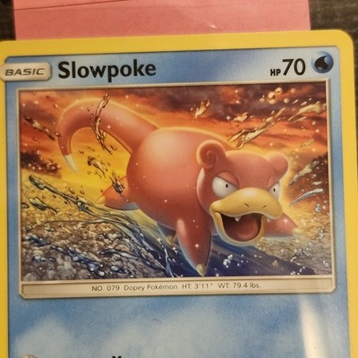 Slowpoke Hidden Fates 12/68 Pokemon Card NM : FREE SHIPPING, TCG, CUTE GIFT PINK