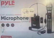 Pyle Wireless Mic System - Handheld & Headset Mics, Medium Diaphragm Lavalie
