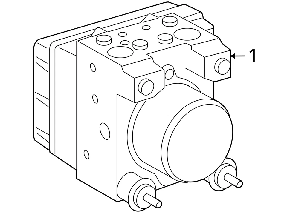 Anti-Lock Brake Part Actuator And Pump Assembly 4 Door Fits 08-10 TACOMA 3028387 - Image 4 of 4