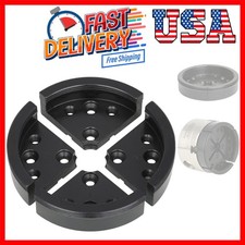 Alloy Steel 4-Inch Wood Lathe Chuck with 8 Mounting Screws for Versatile Use