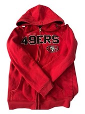 San Francisco 49ers NFL Team Apparel Zip Up Sweatshirt Youth Size Large 14 / 16