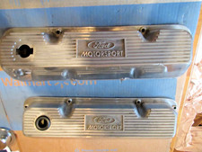 Vintage Ford Motorsport 351 C Polished Finned Aluminum Valve Covers Pn 7214 Vintage Ford Motorsport 351 C Polished Finned Aluminum Valve Covers Pn 7214
