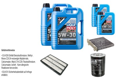 FEBI Inspektionspaket 12L LIQUI MOLY 5W-30 Longtime High Tech für Mitsubishi