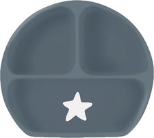 Stephan Baby Silicone Plate - Non-Slip and Stain Resistant Sectioned Plate