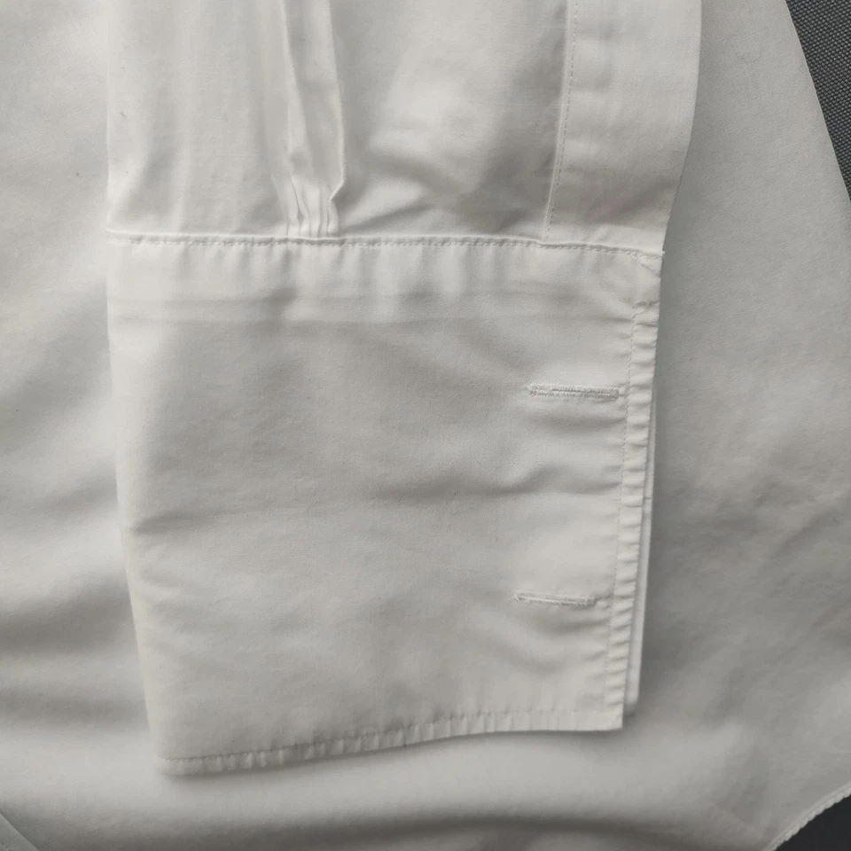 Camisa de vestir blanca para hombre Brooks Brothers Regent sin hierro 17-35 Foto 4 de 4