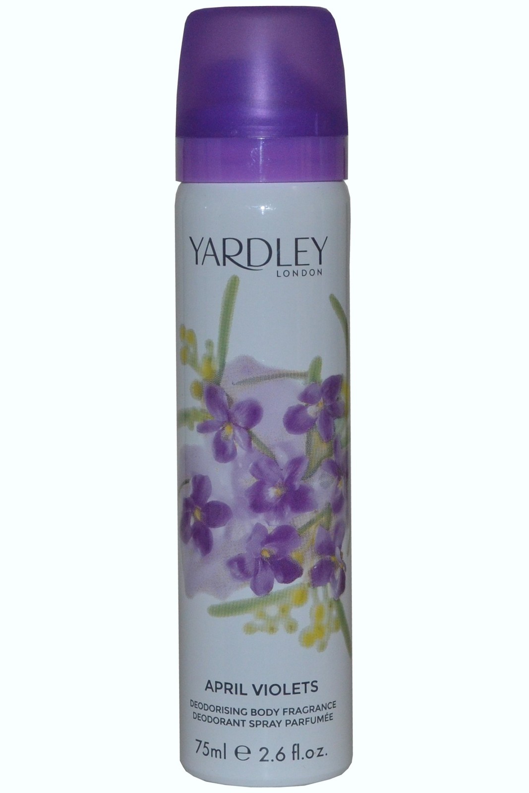 Yardley London April Violets Body Spray 75ml x 3 - Image 3