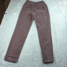 Vintage Lee Riveted Jeans Womens 10 Long Brown Overdye Denim Mom USA Made