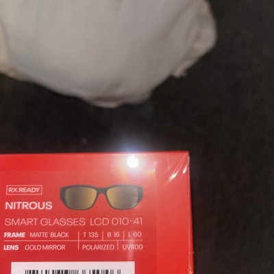 Reebok Nitrous Smart Audio Sunglasses, RX Ready, Gold Mirror Lenses by Lucyd