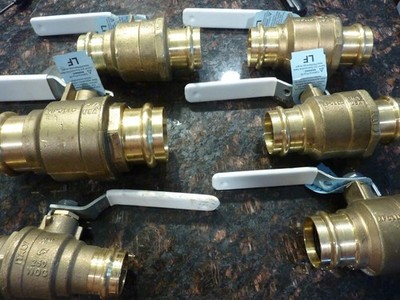 APOLLOPRESS LOT OF 6     77VLF- 106-01 - 1-1/4'' + OTHERS FULL PORT PRESS CONNECT