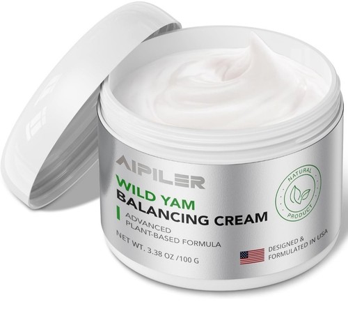 Aipler Wild Yamswurzel ausgleichende Creme erweiterte pflanzliche Formel Hot Flash. Ablaufdatum 3/27