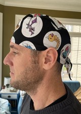 Pokemon characters skull scrub surgical OR hat surgery cap mens