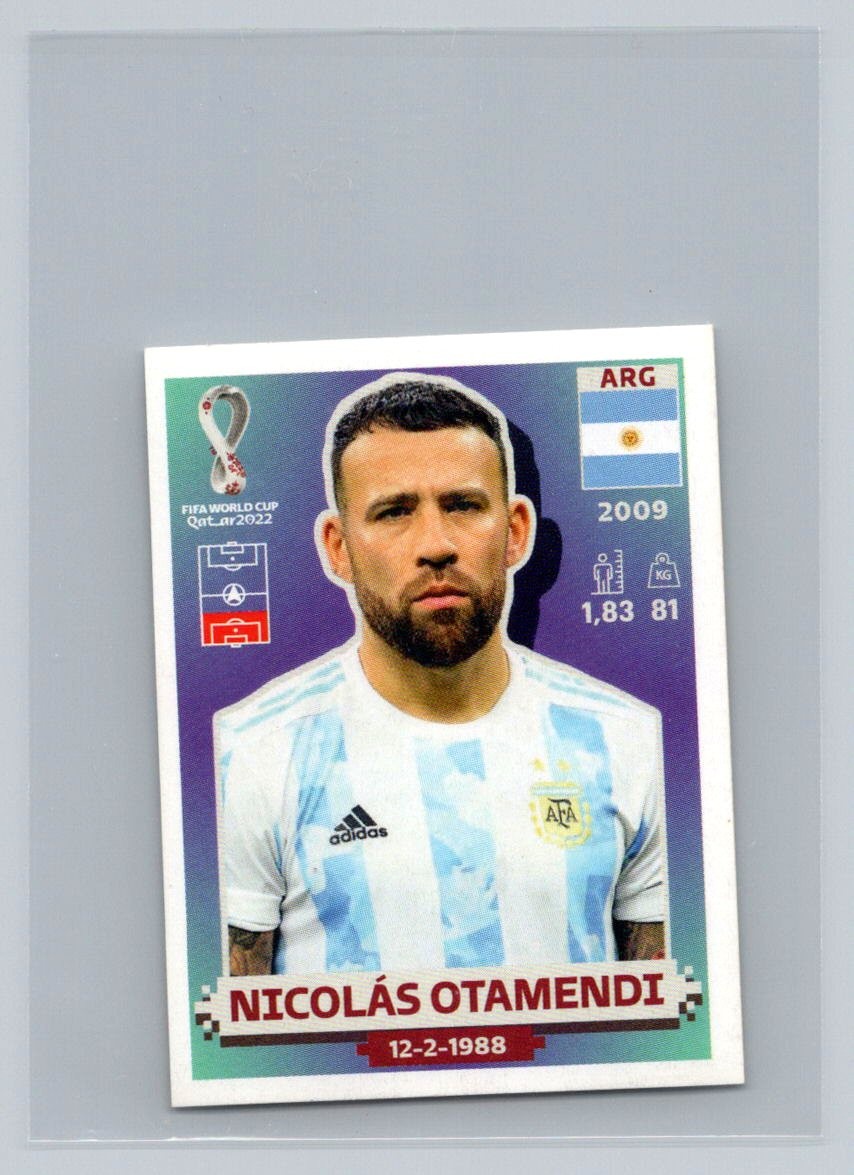 2022 Panini FIFA World Cup: Qatar 2022 Stickers #ARG 7 Nicolas Otamendi