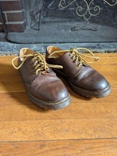 1990s Made in England Dr. Martens 1461s in Brown Leather
