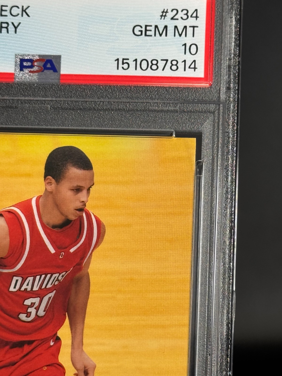 Stephen Curry 2009 Upper Deck Star Rookies #234 RC PSA 10 Gem Mint view 2