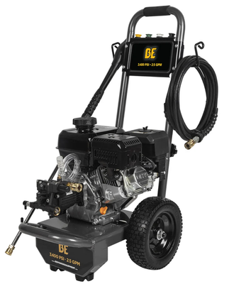 #ad BE Power 3400 PSI 2.5 GPM Gas Pressure Washer 223cc Cold Water Axial Pump $299.00
