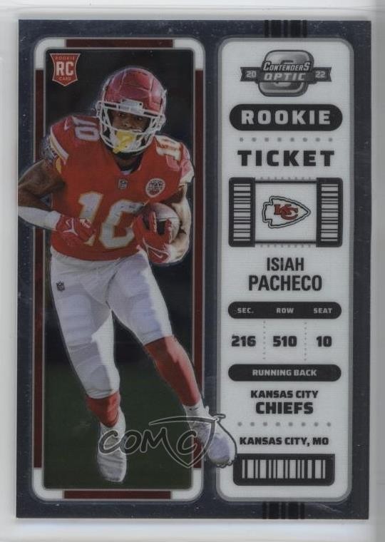 2022 Panini Contenders Optic Rookie Ticket Isiah Pacheco #75 1fb1