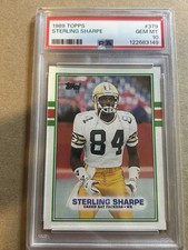 STERLING SHARPE Rookie 1989 Topps RC #379 PSA 10 GEM MINT | HOF Packers Legend