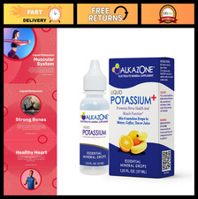 Liquid Potassium Supplement  Fast Absorption, Tasteless, Concentrated  1.25 Oz