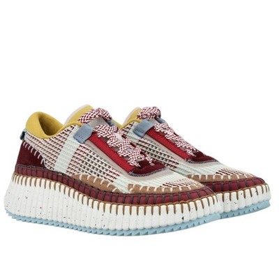 Chloe Nama Embroidered Sneakers Size 36
