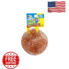 10 Pcs Chore Boy 100% Pure Copper Scrubbers Scrubbing Pads For Pots and Pans!