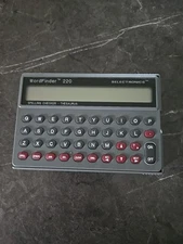 Vintage WordFinder 220 Selectronics Spelling Checker Thesaurus  HH220 Pre-owned 